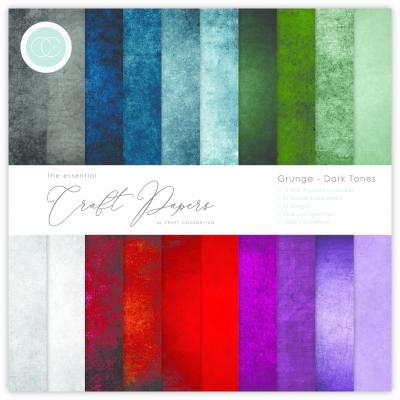 Craft Consortium Designpapier - Grunge Dark Tones